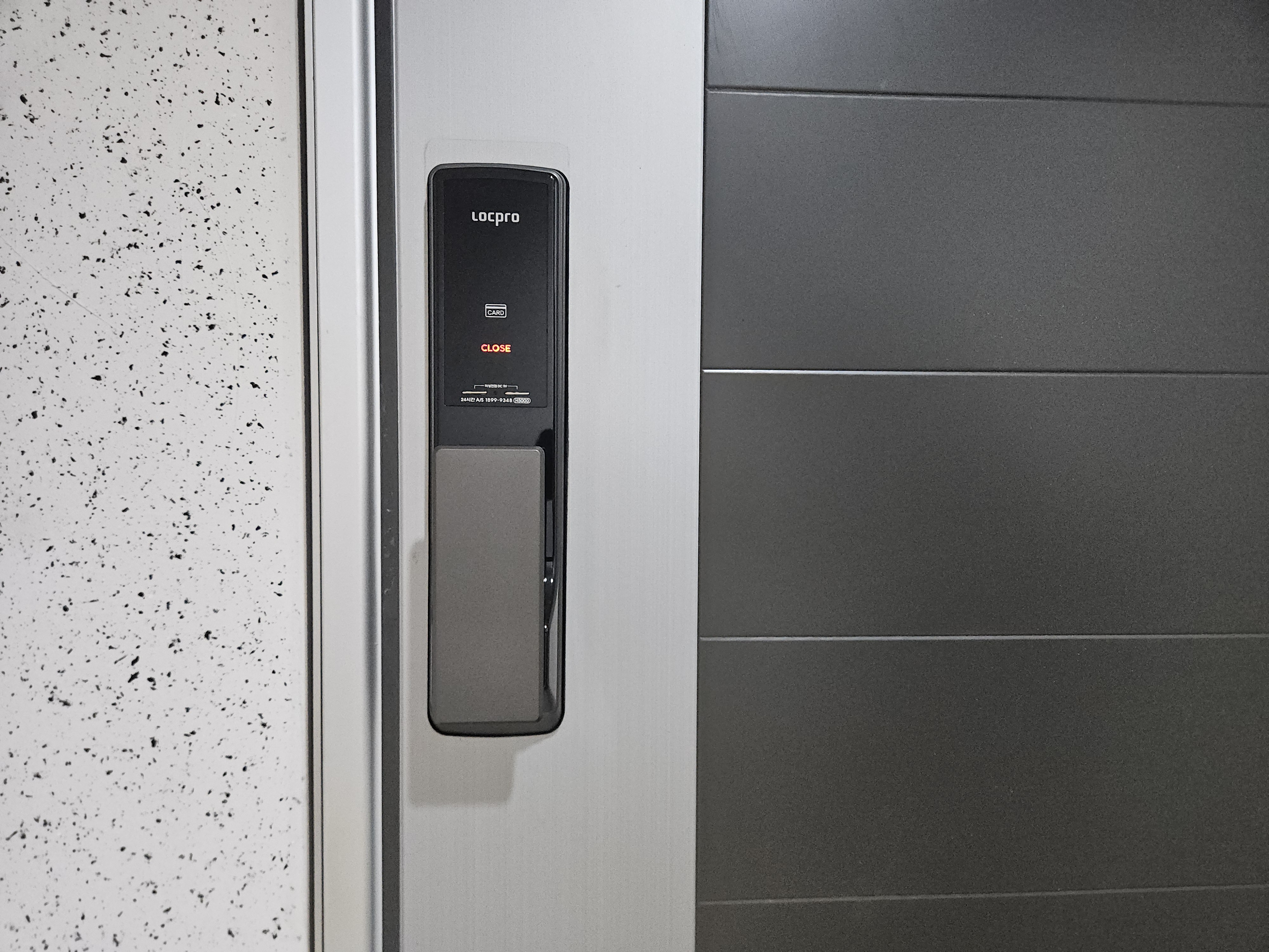 아산 도어락 음봉 포스코3차 아파트 락프로 H5000S 푸시풀 도어락 설치 현장 사진